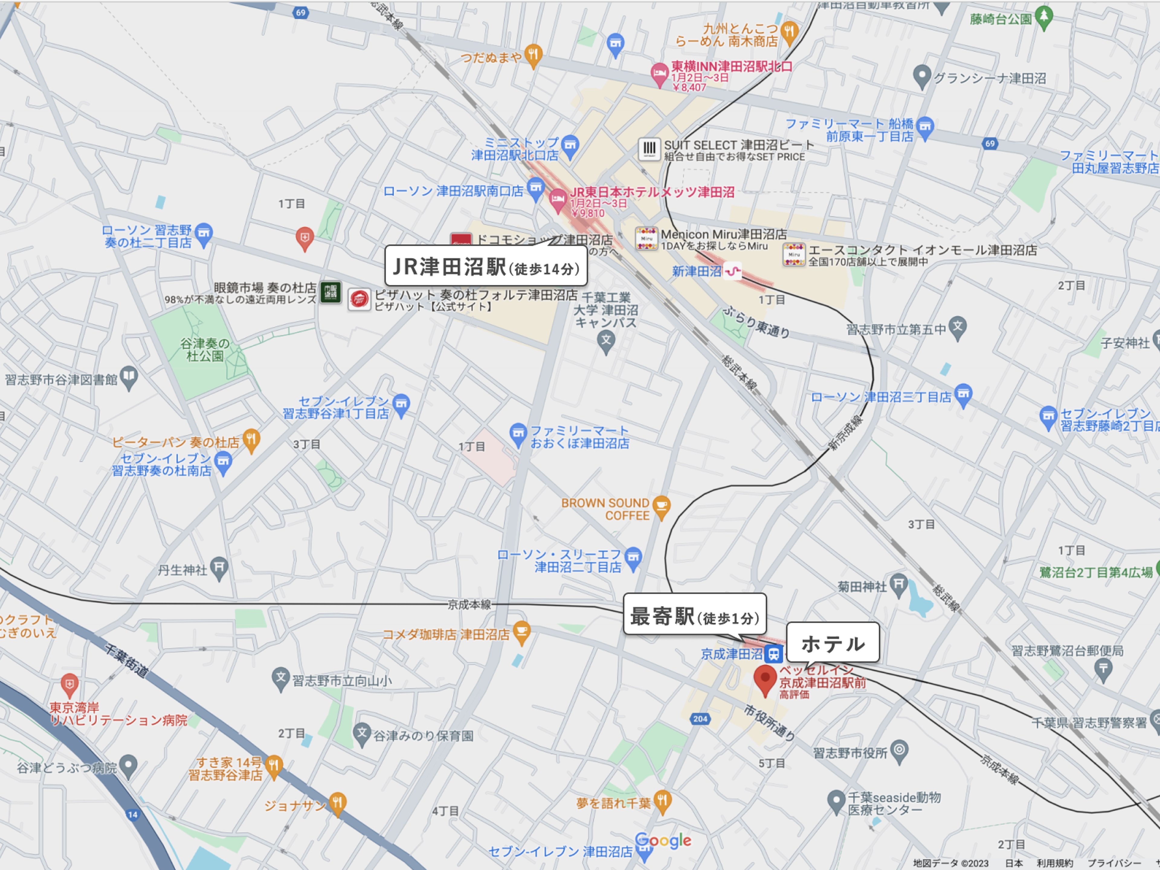 ベッセルイン京成津田沼駅前のイメージ