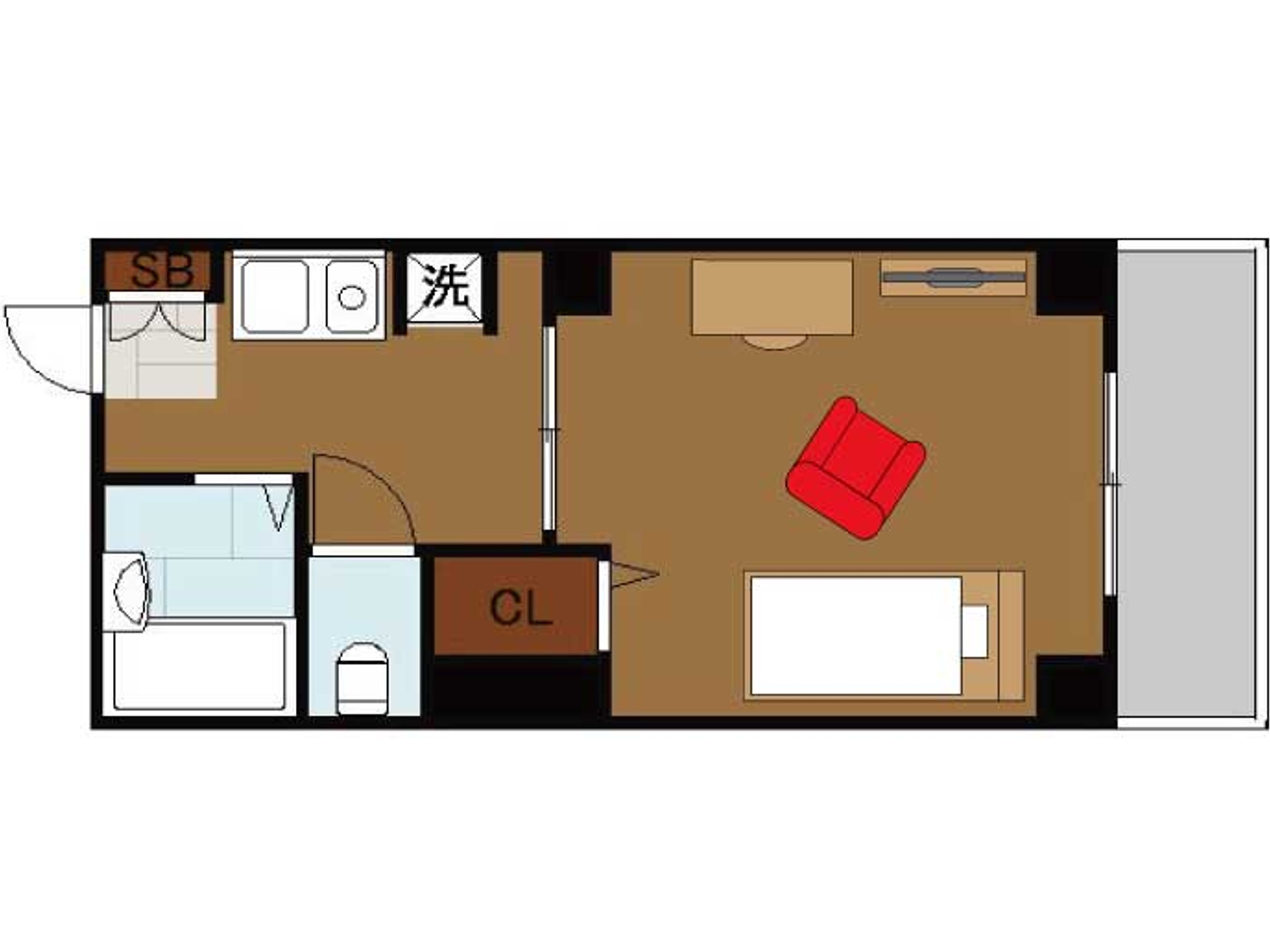 BraTTo堺駅前2(1DKタイプ)のイメージ