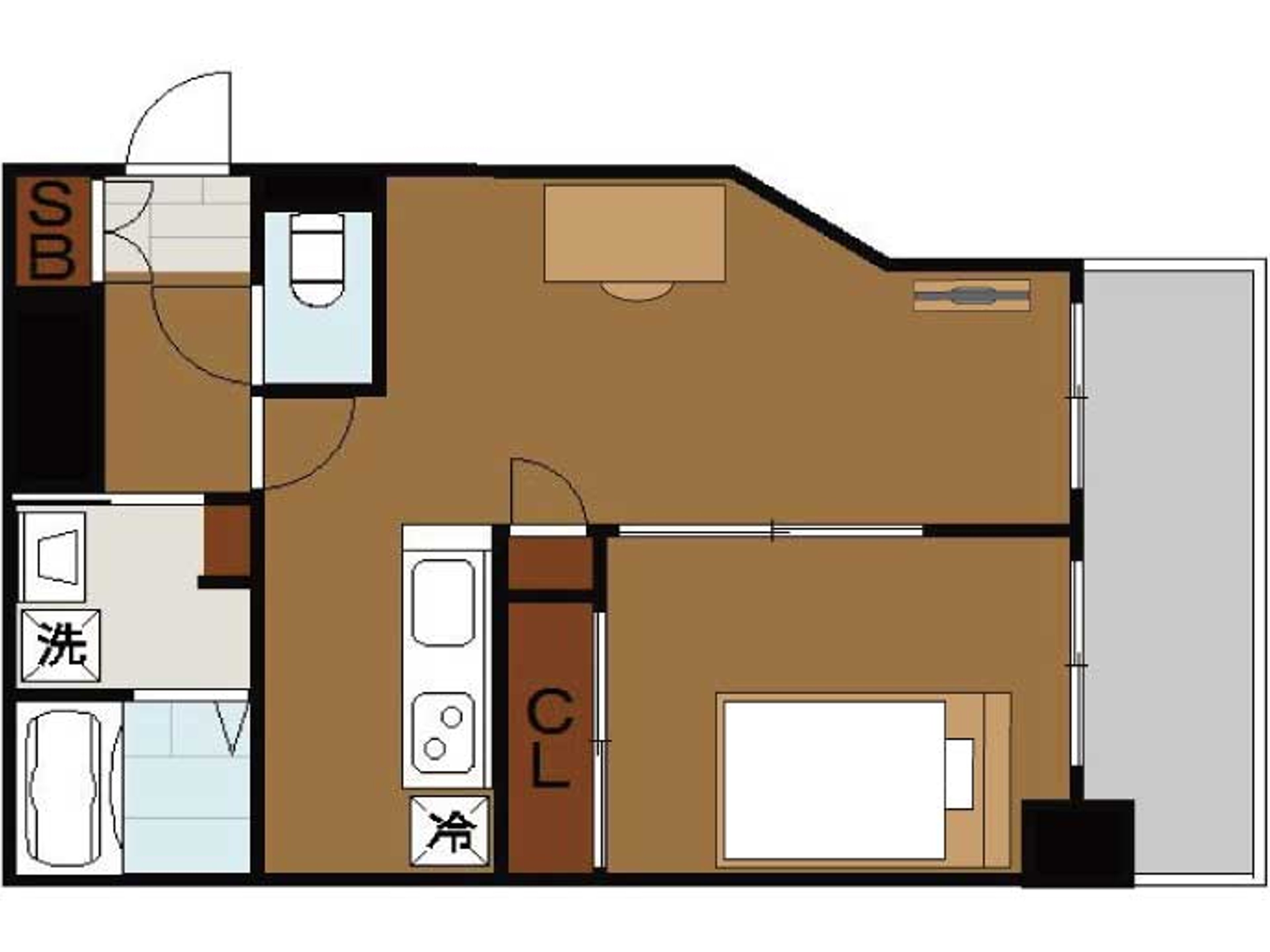 BraTTo谷町(1ＬＤＫタイプ)のイメージ