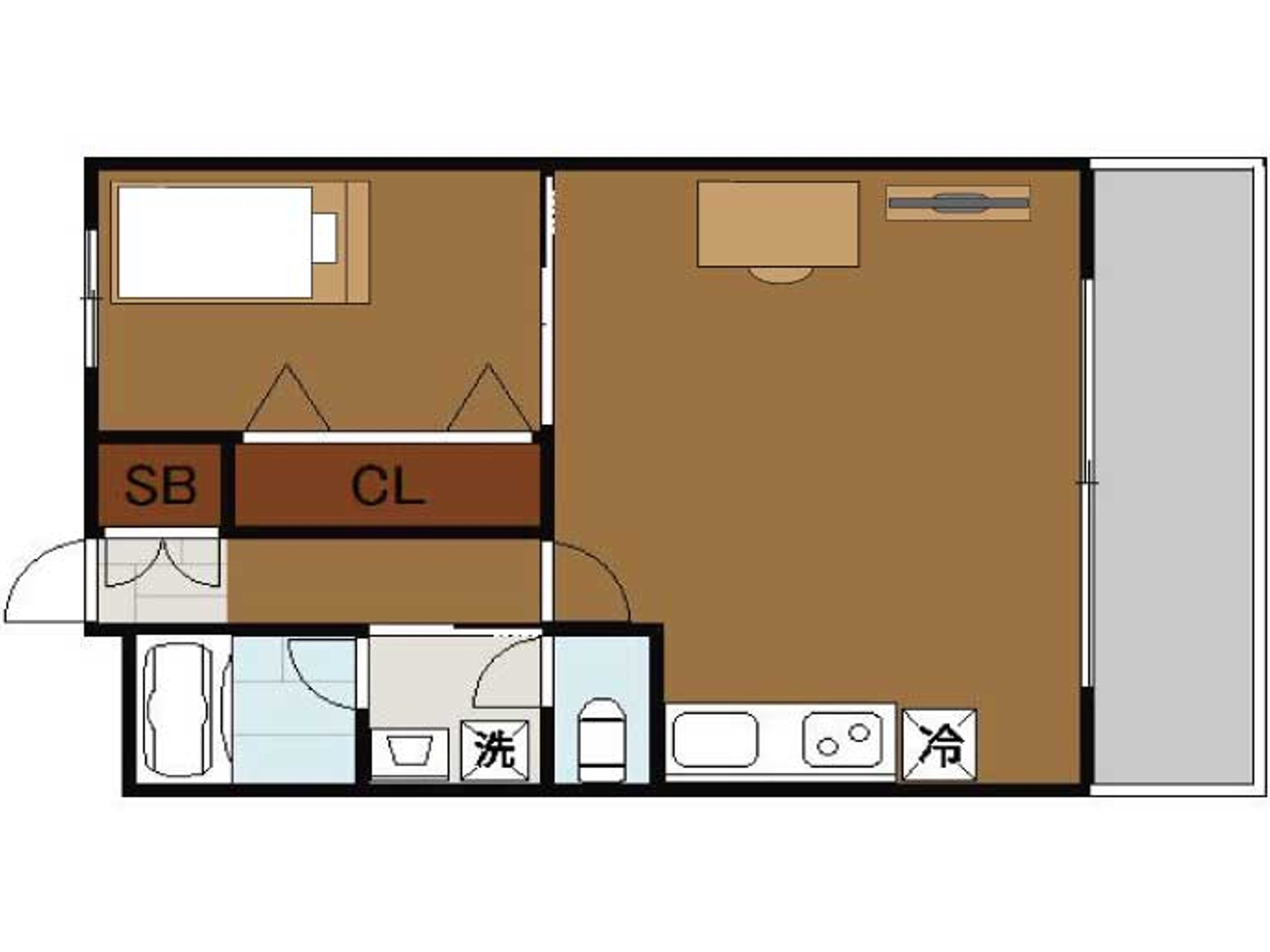 BraTTo桜川Ⅳ(1ＬＤＫタイプ)のイメージ