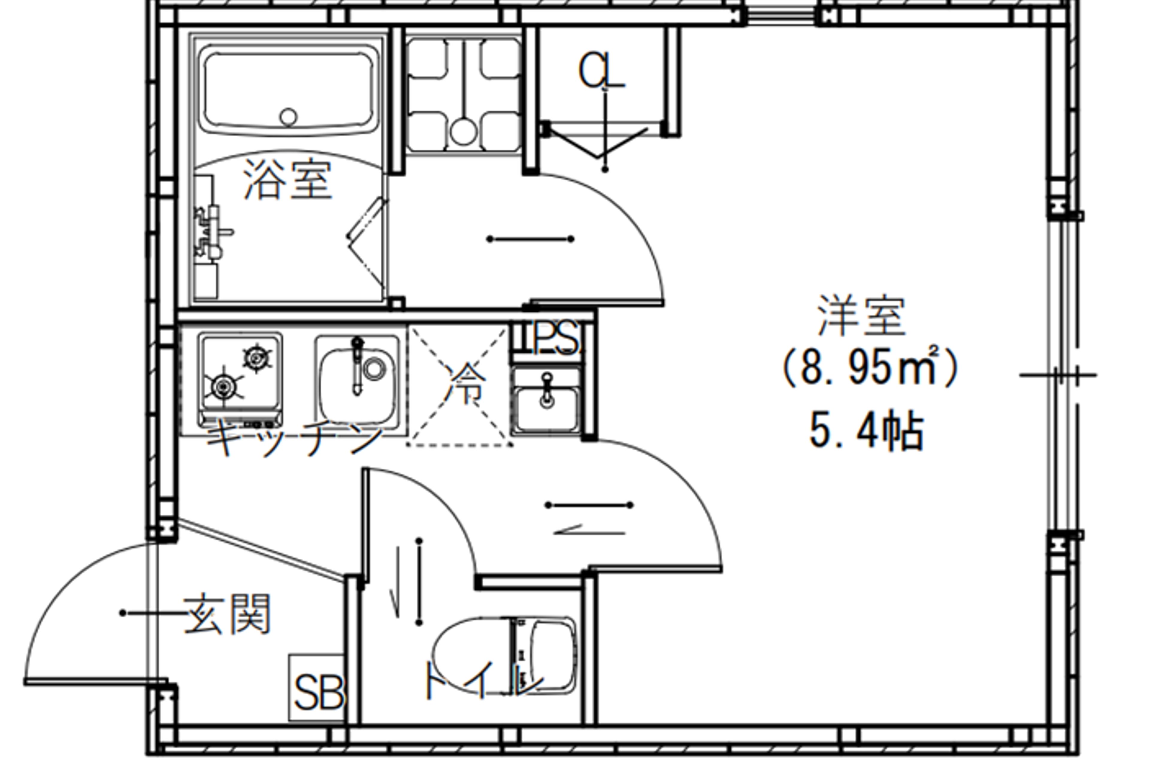 1K(禁煙)のイメージ