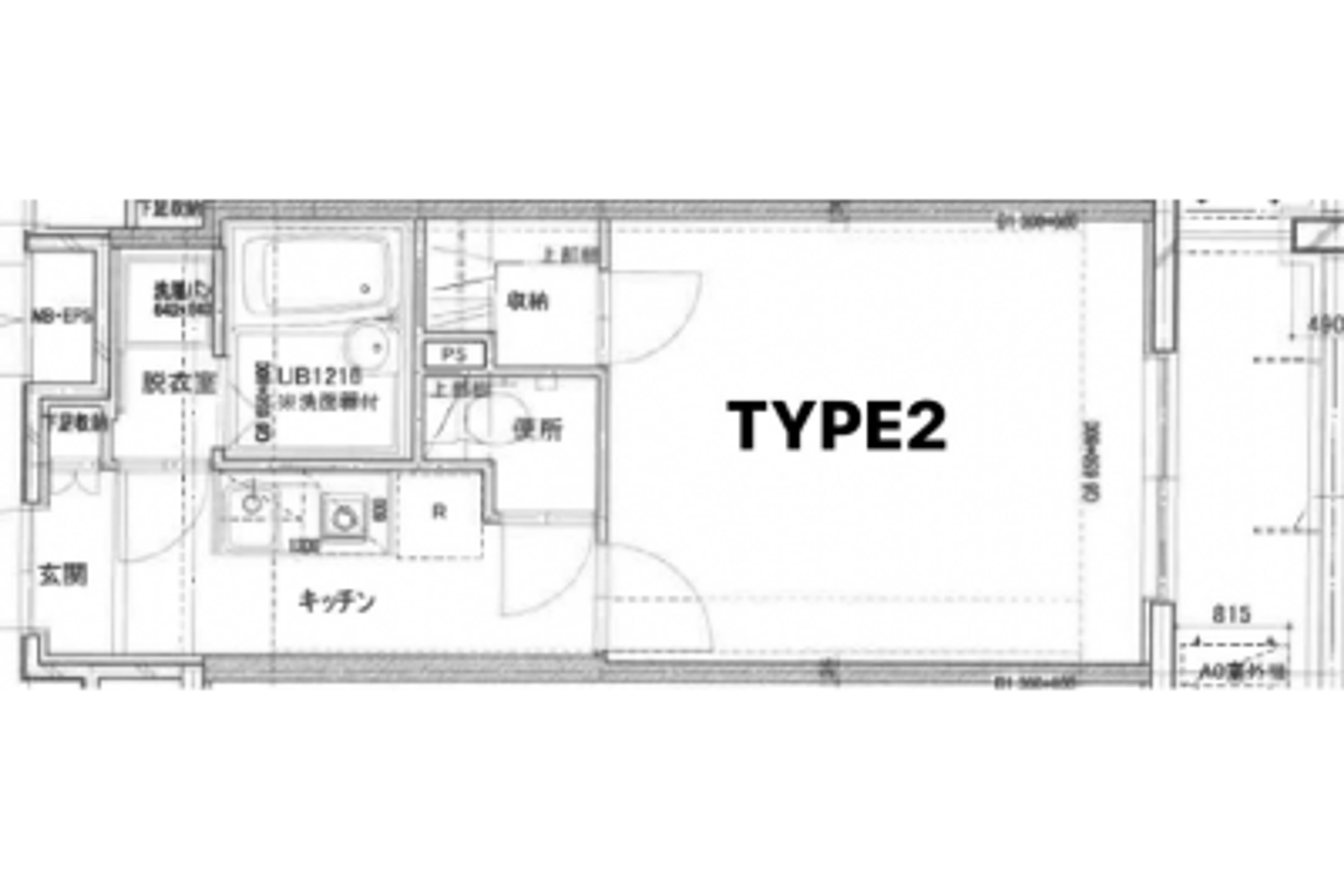 1R(25.96㎡)のイメージ