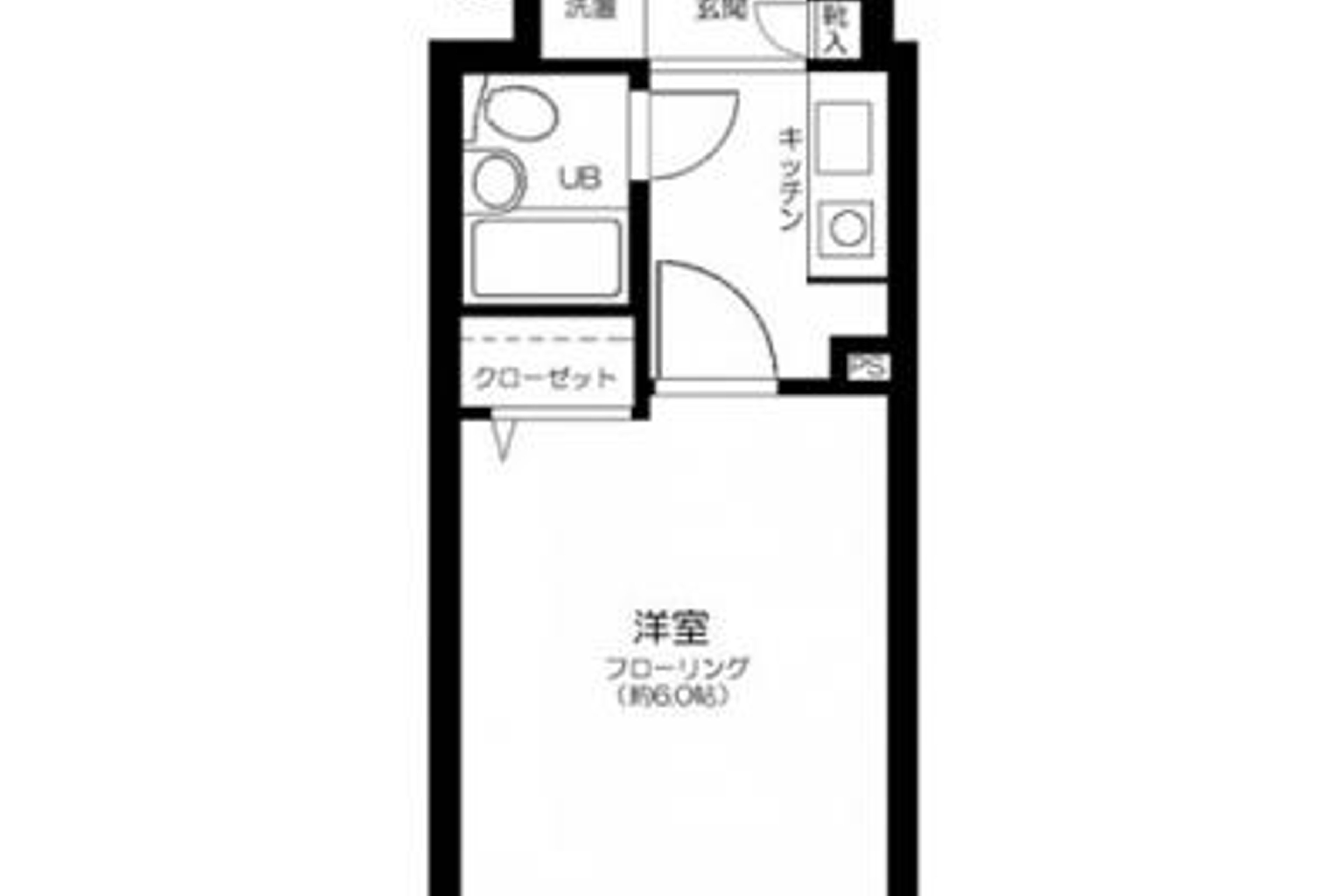 1K(20.3㎡)のイメージ