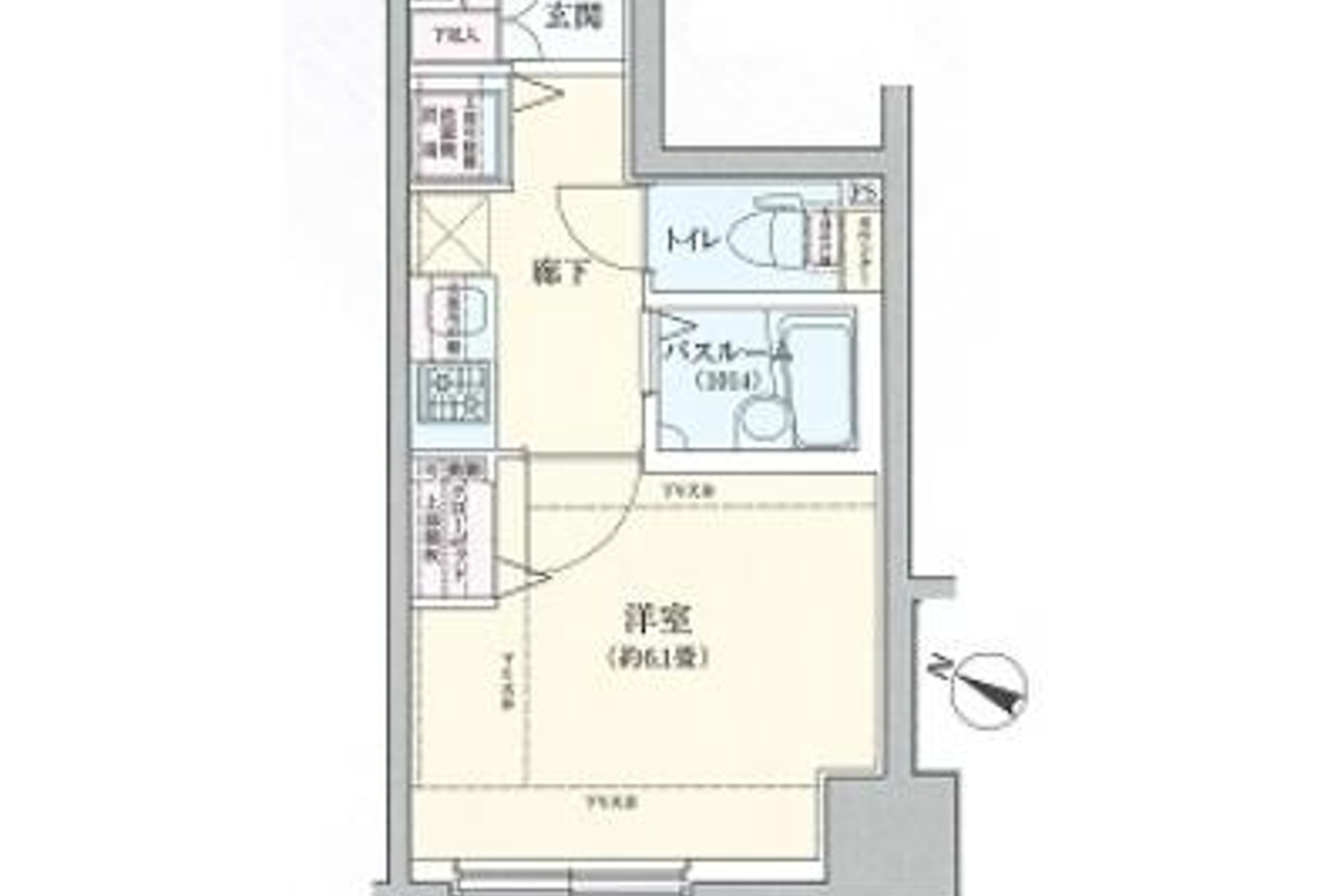1K(22.77㎡)のイメージ
