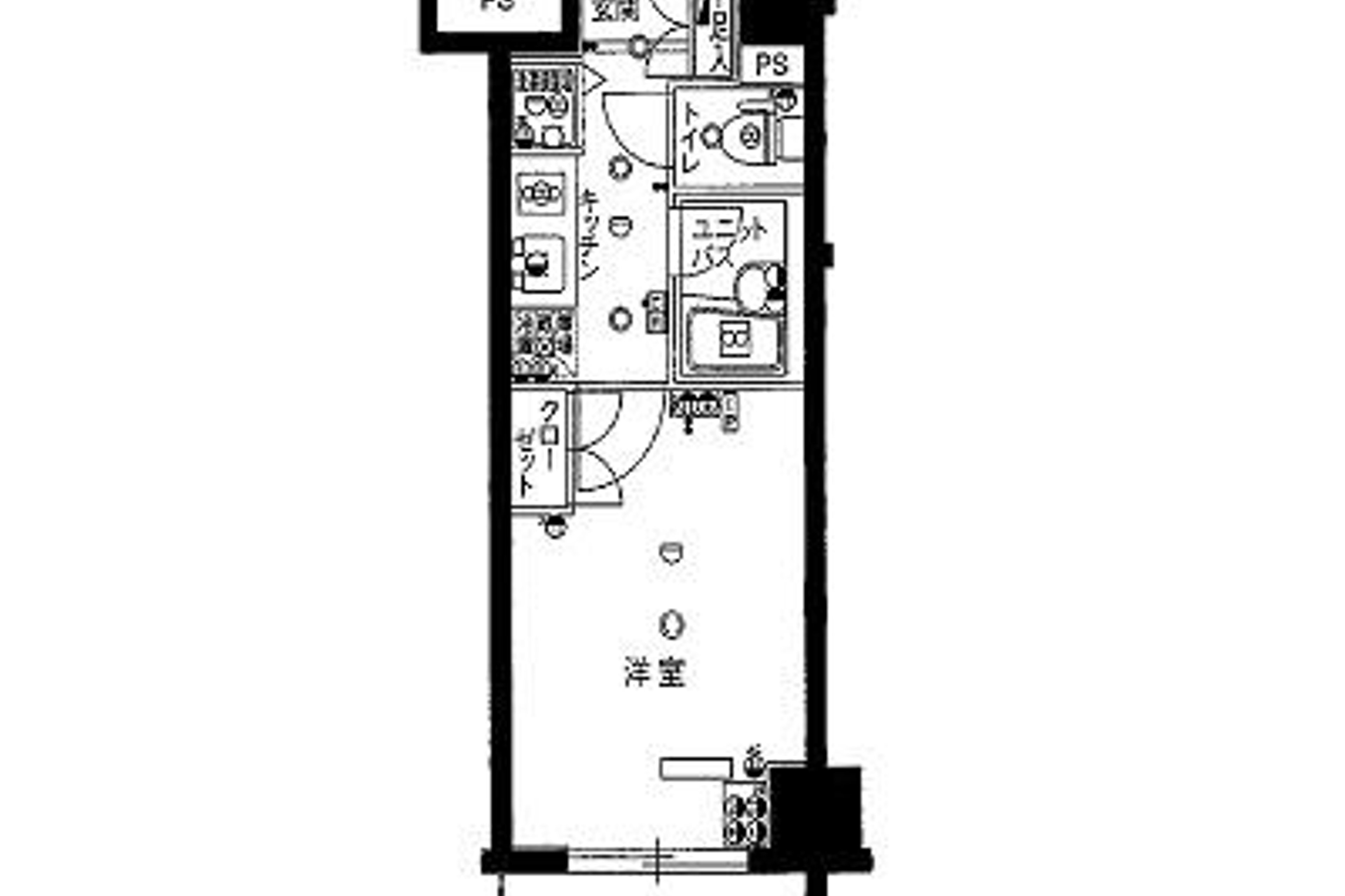 1K(20.9㎡)のイメージ
