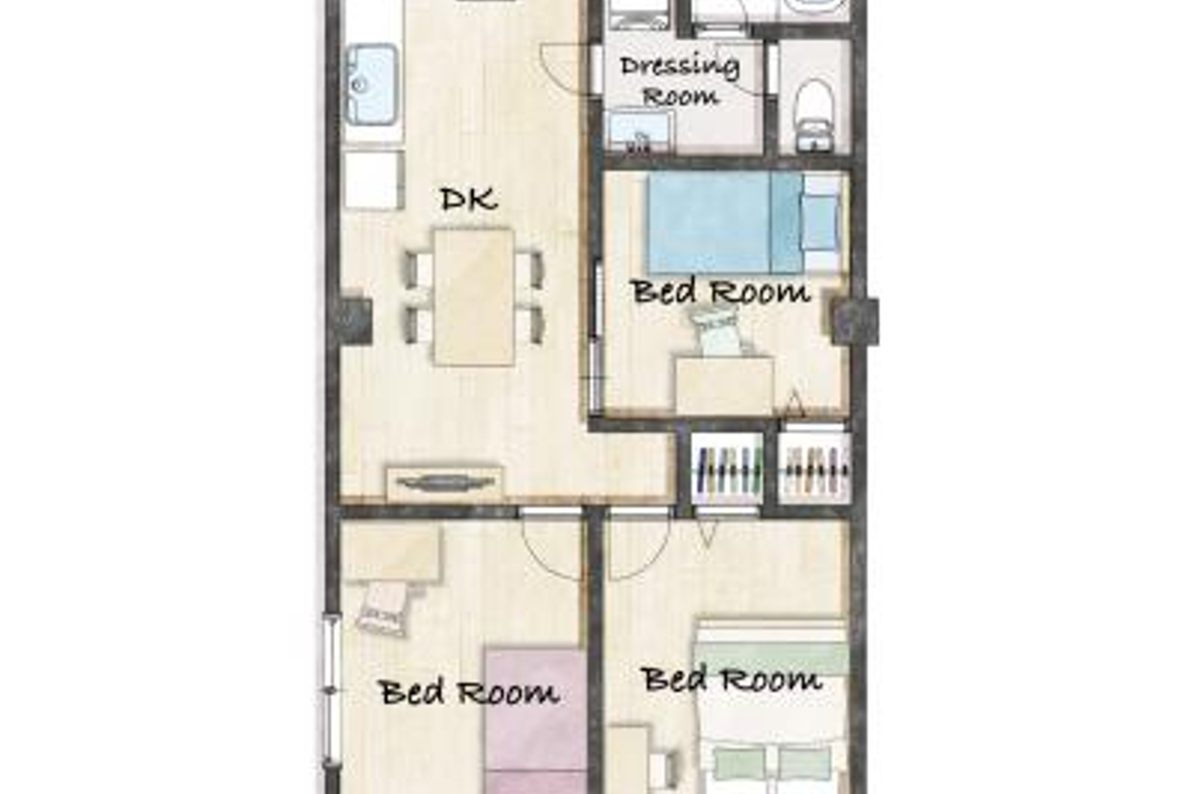 3LDK(56㎡)のイメージ