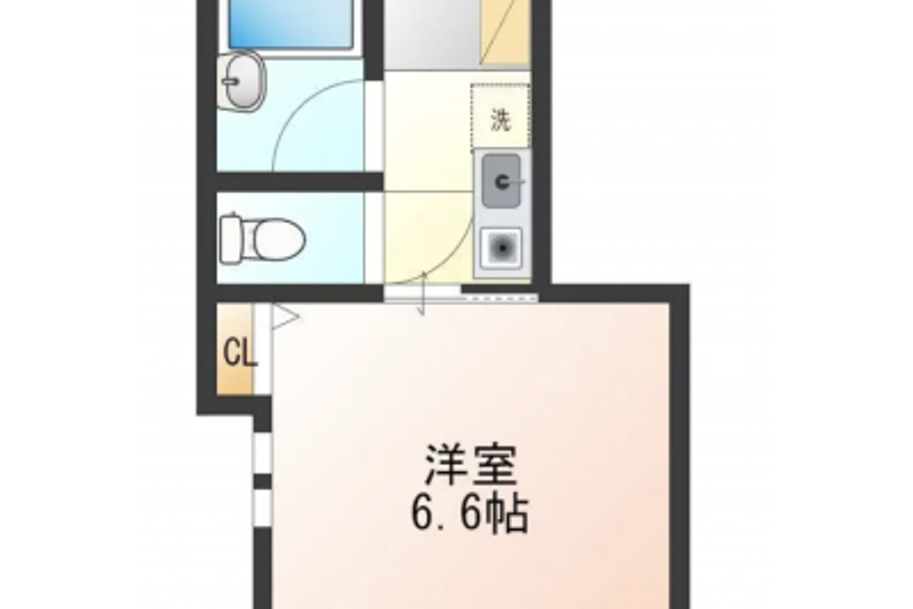 1K(18㎡)のイメージ