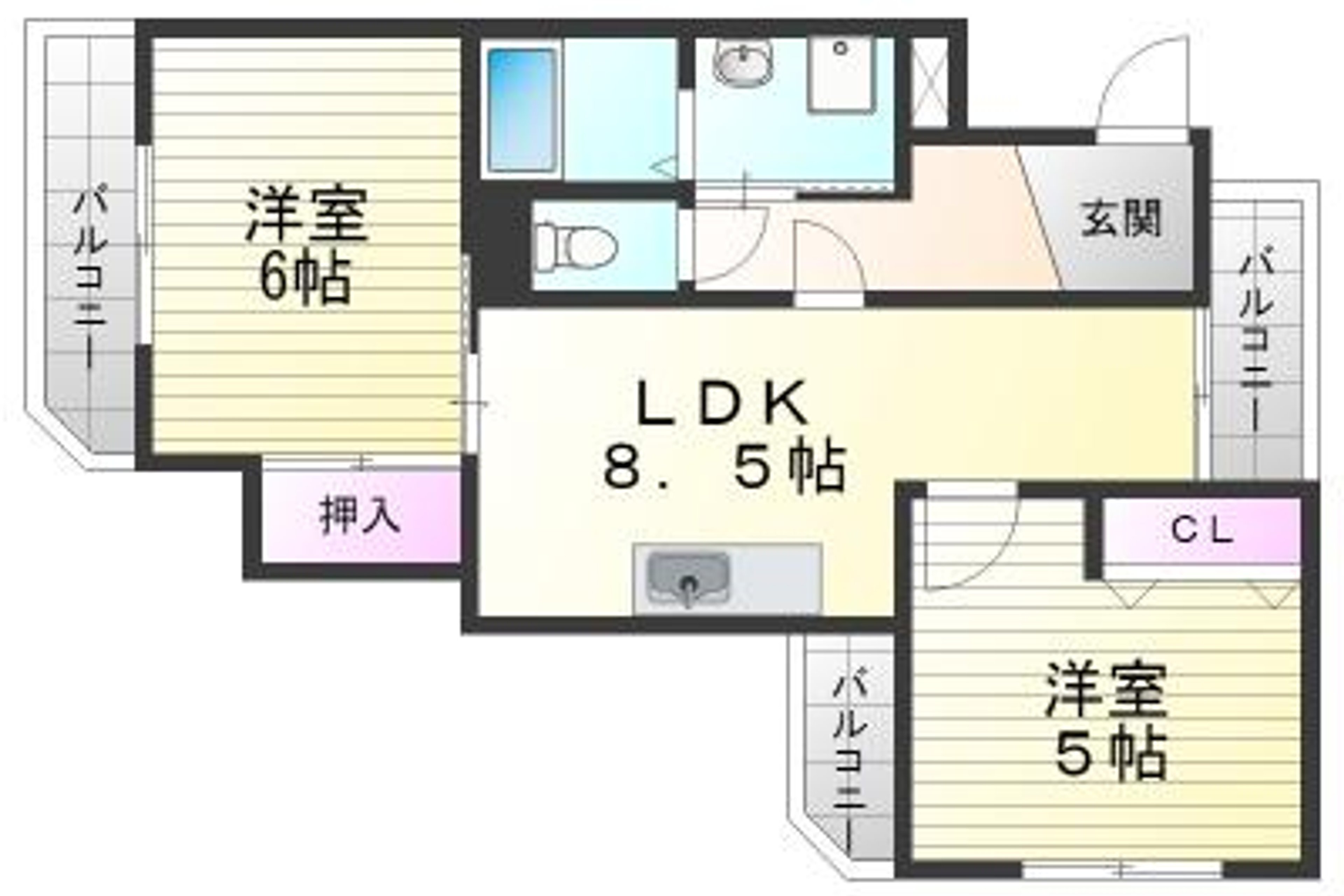 2LDK(50㎡)のイメージ