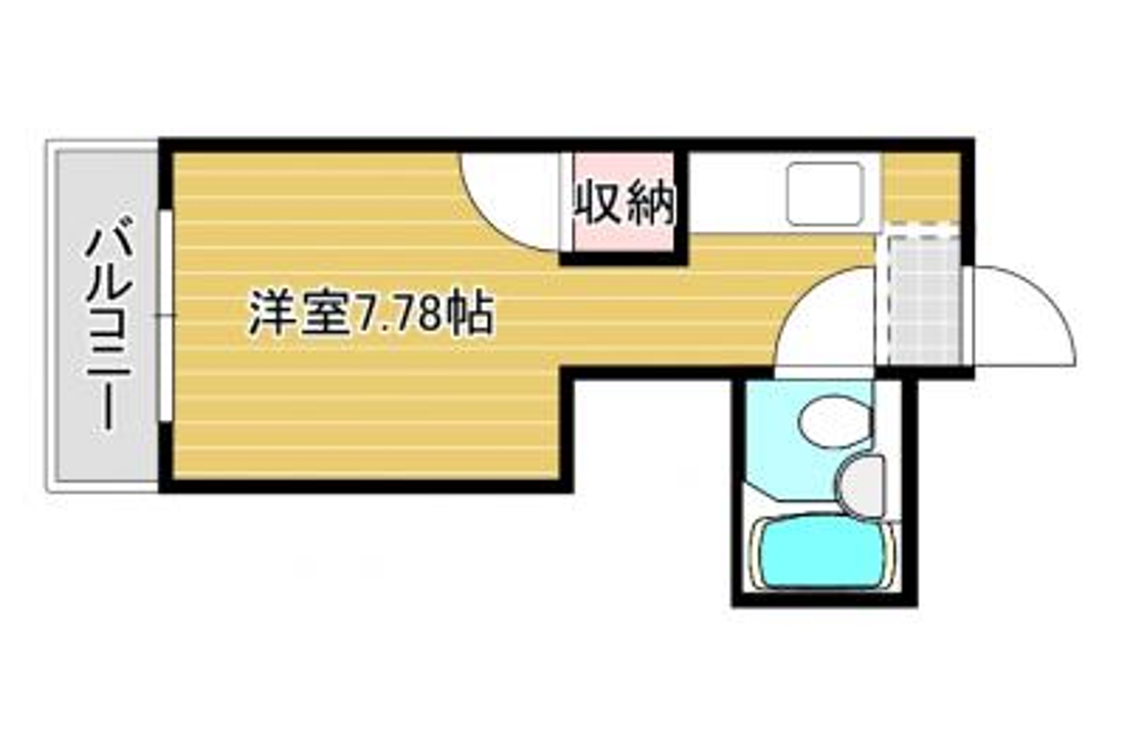 1K(15.62㎡)のイメージ