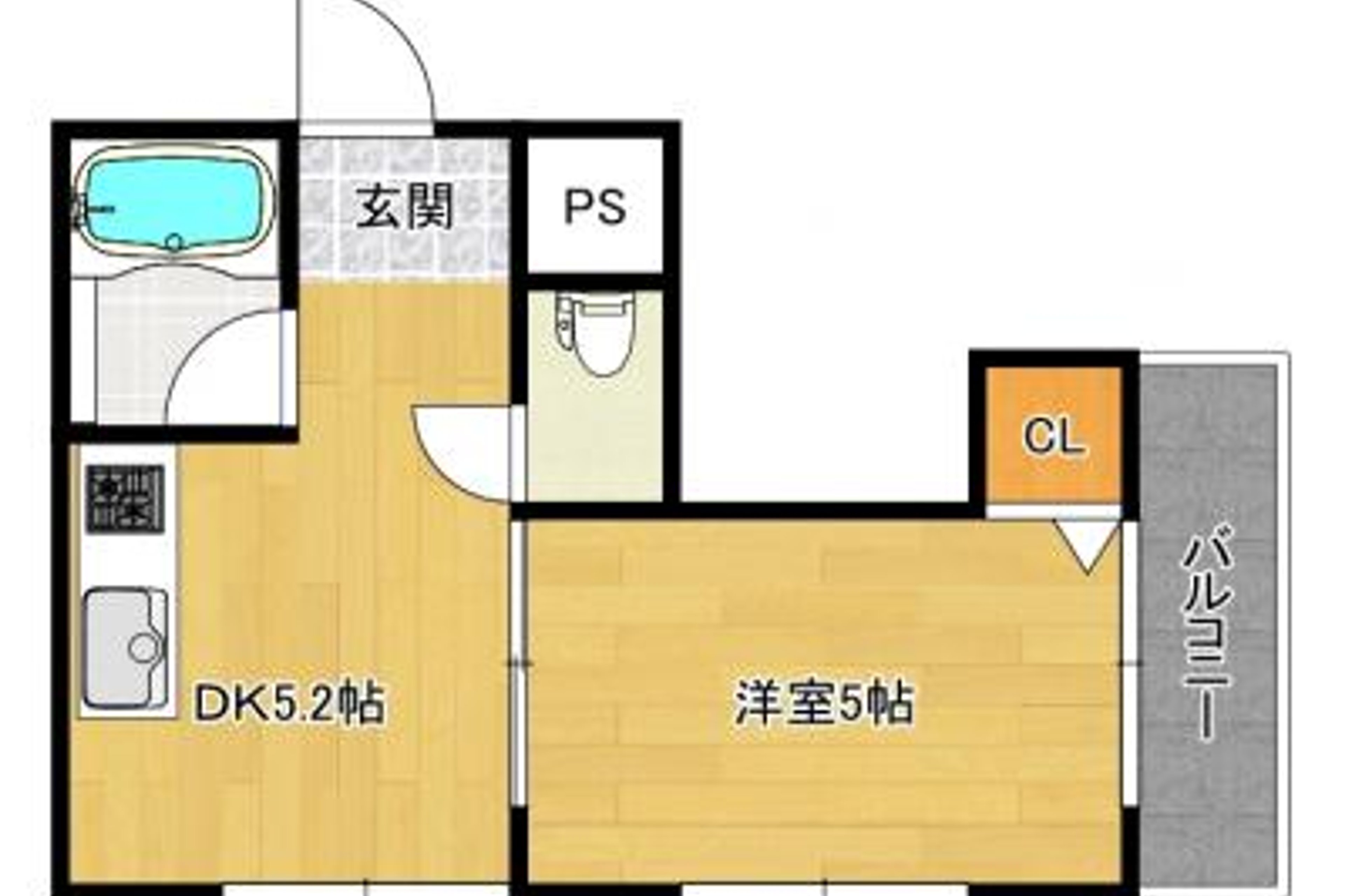 1DK(27.81㎡)のイメージ