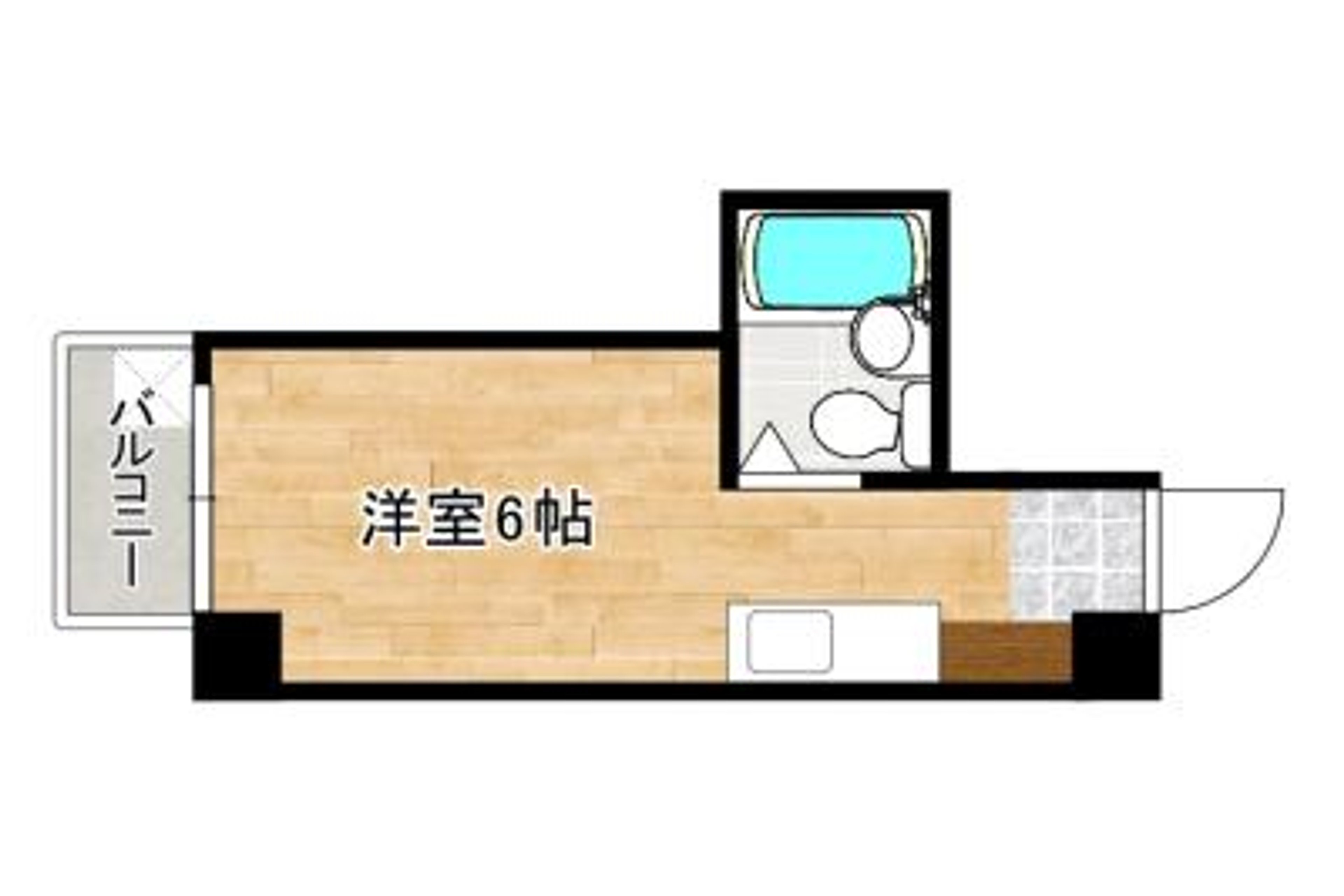 1R(14.4㎡)のイメージ