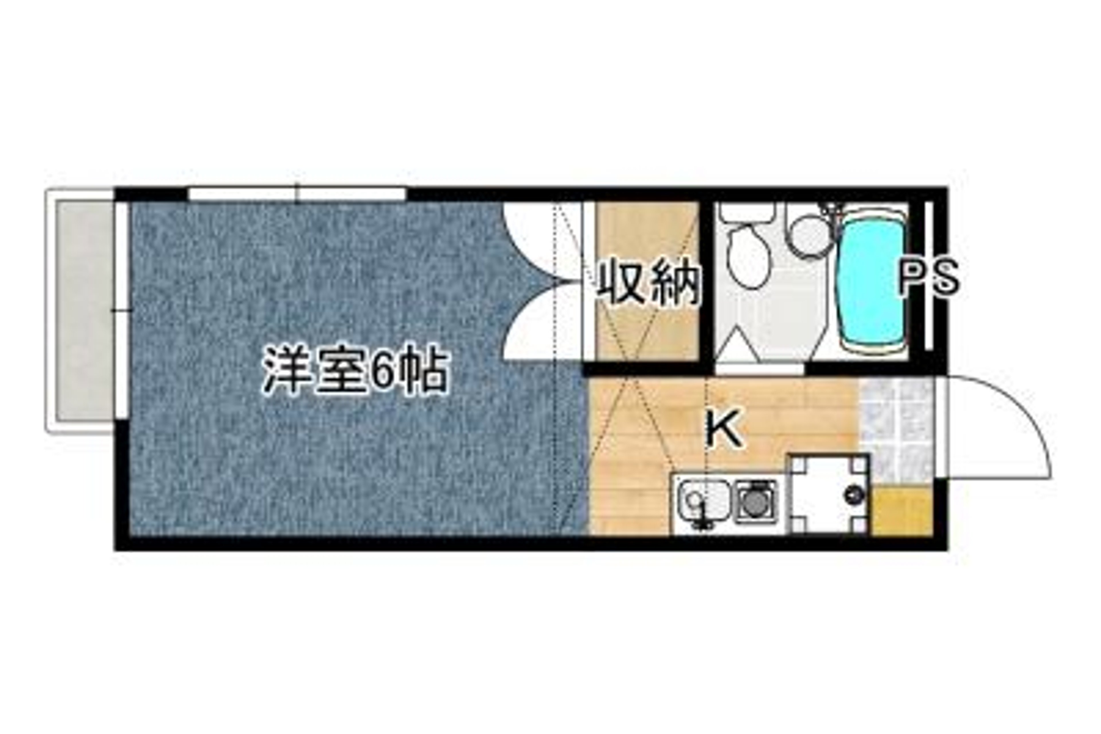 1R(ロフト)(17.39㎡)のイメージ