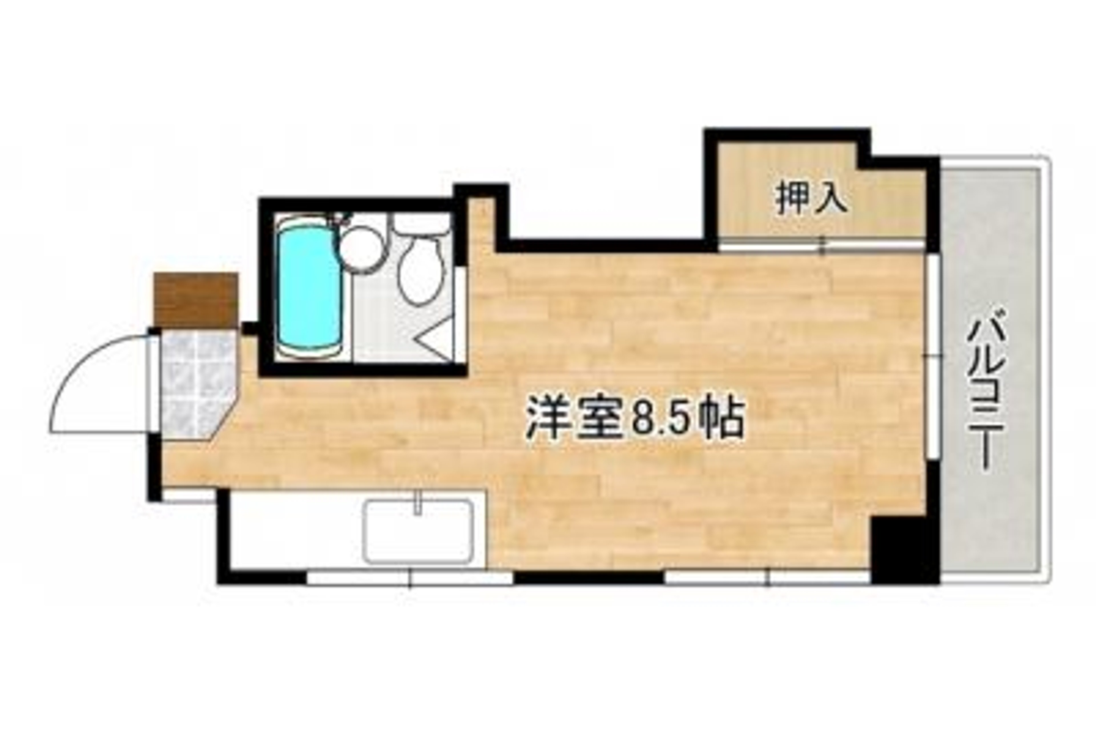 1R(20.1㎡)のイメージ