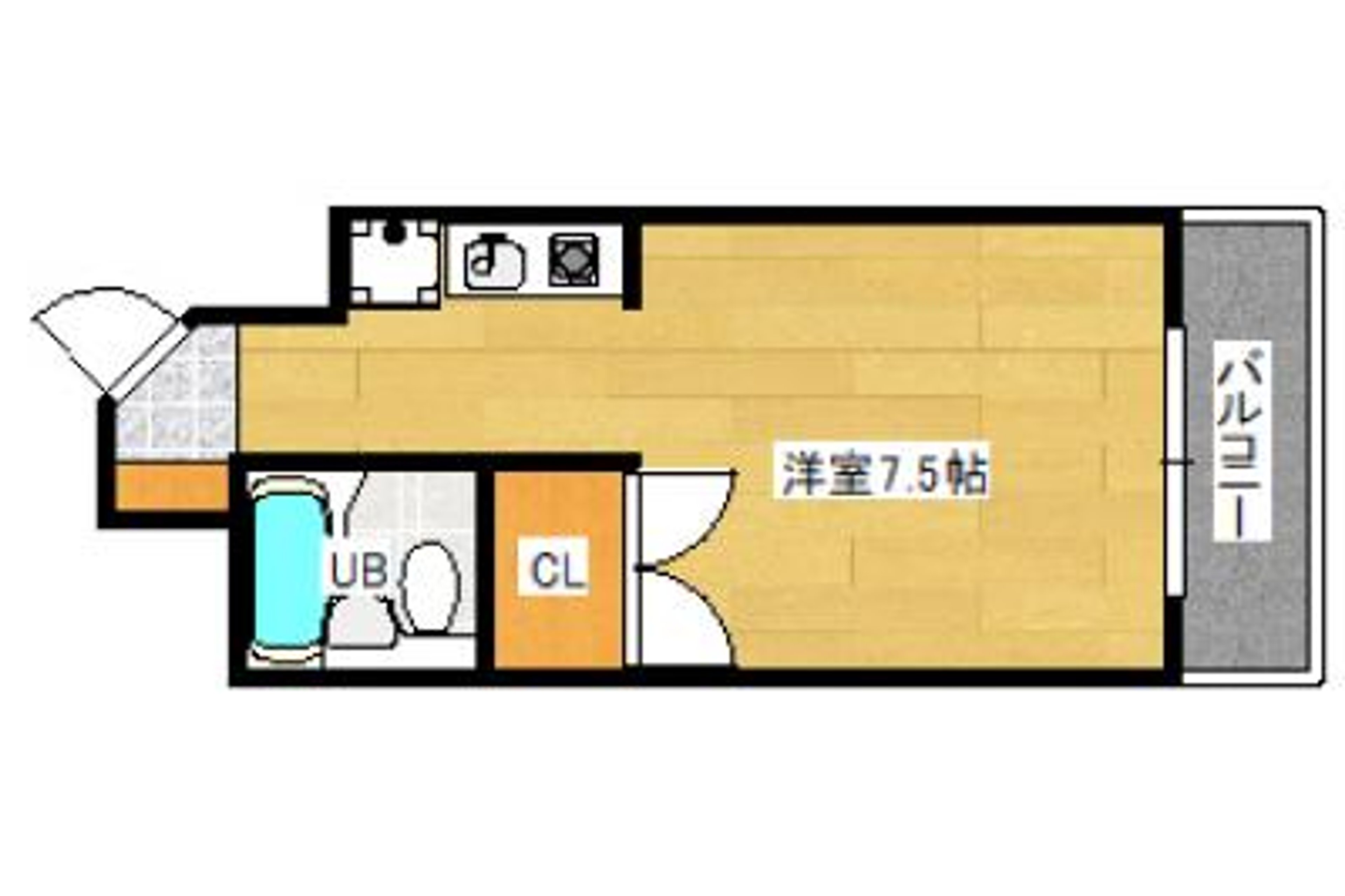 1R(17㎡)のイメージ