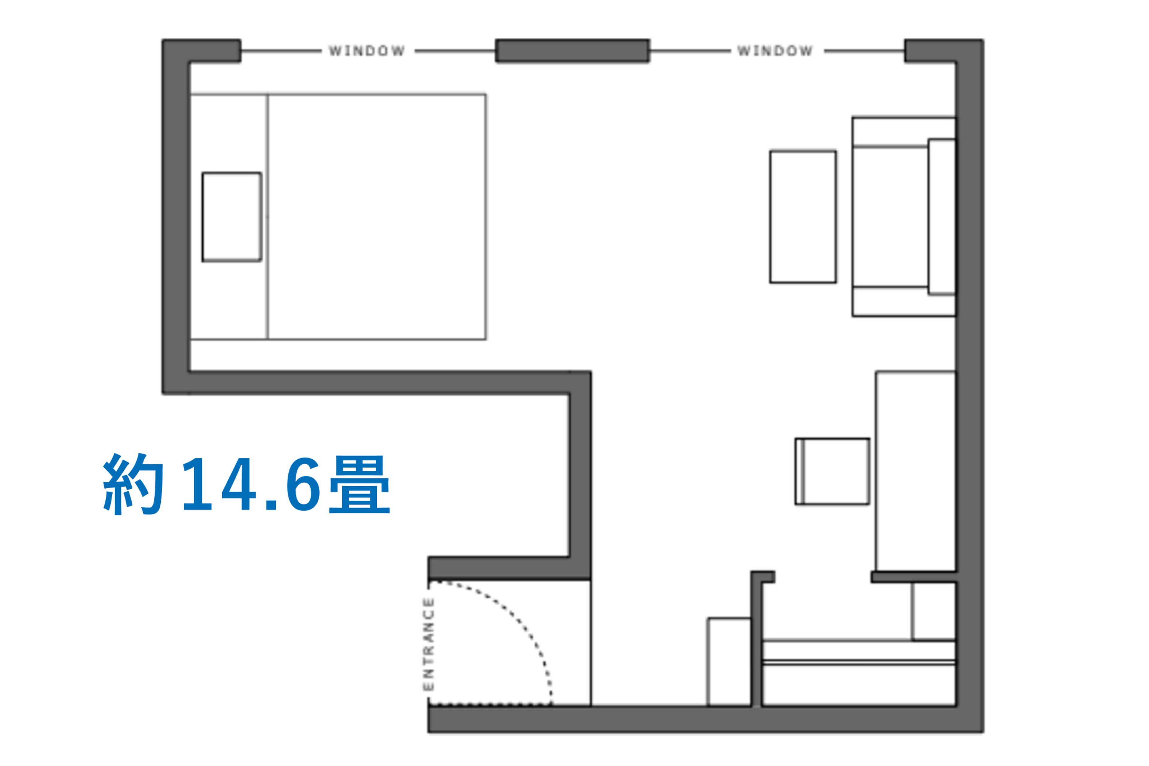 【駐車場込み】モデレート（禁煙）のイメージ