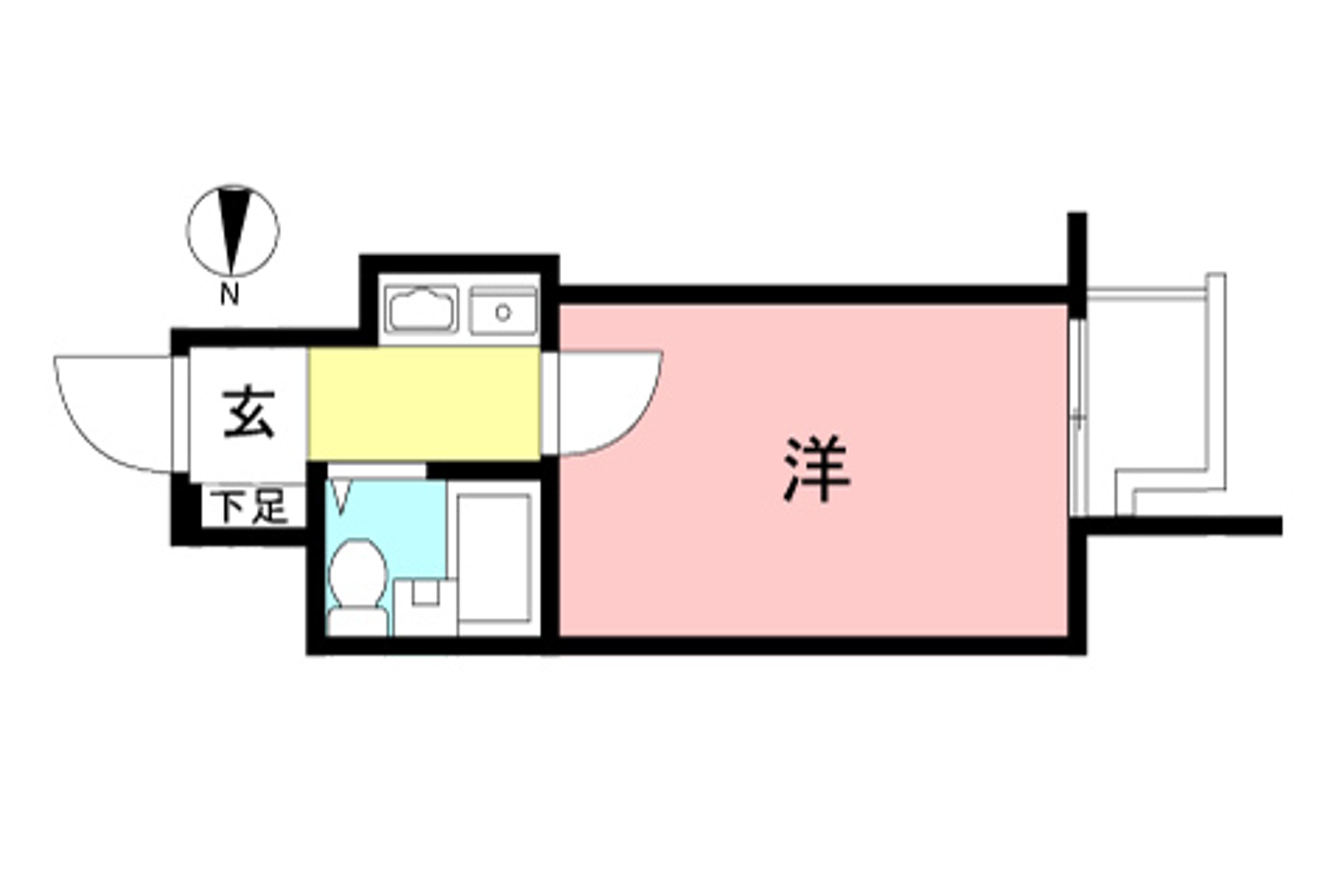 1K（禁煙）のイメージ