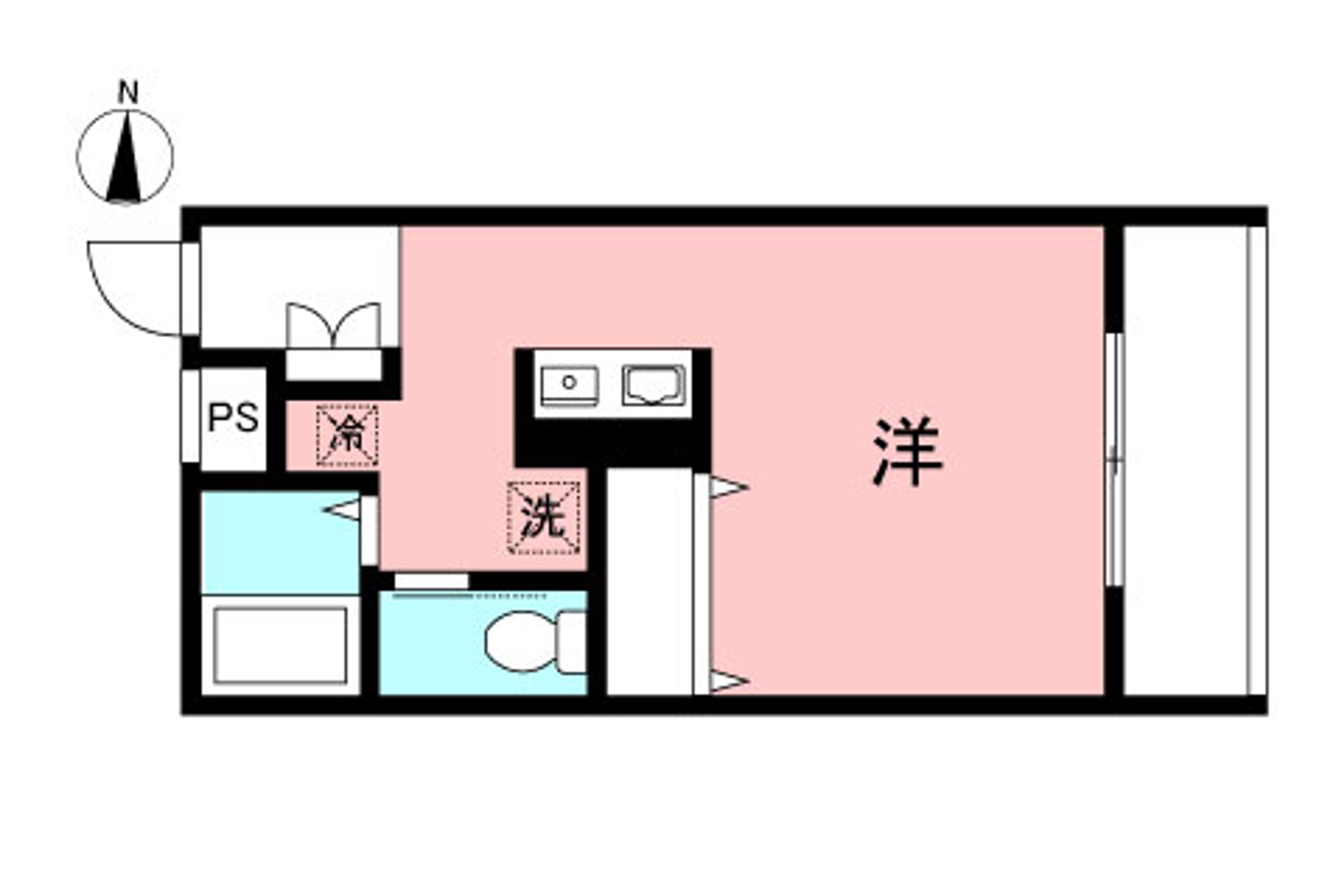 1K（禁煙）のイメージ