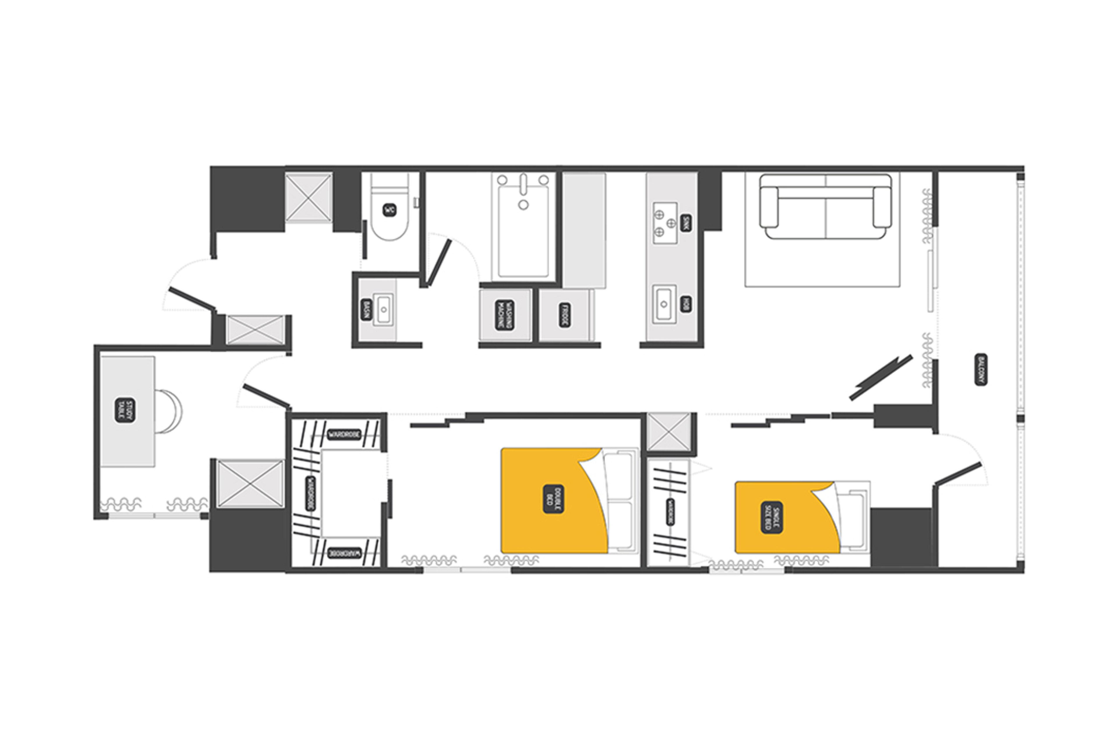 3 Bedroom（3LDK）のイメージ