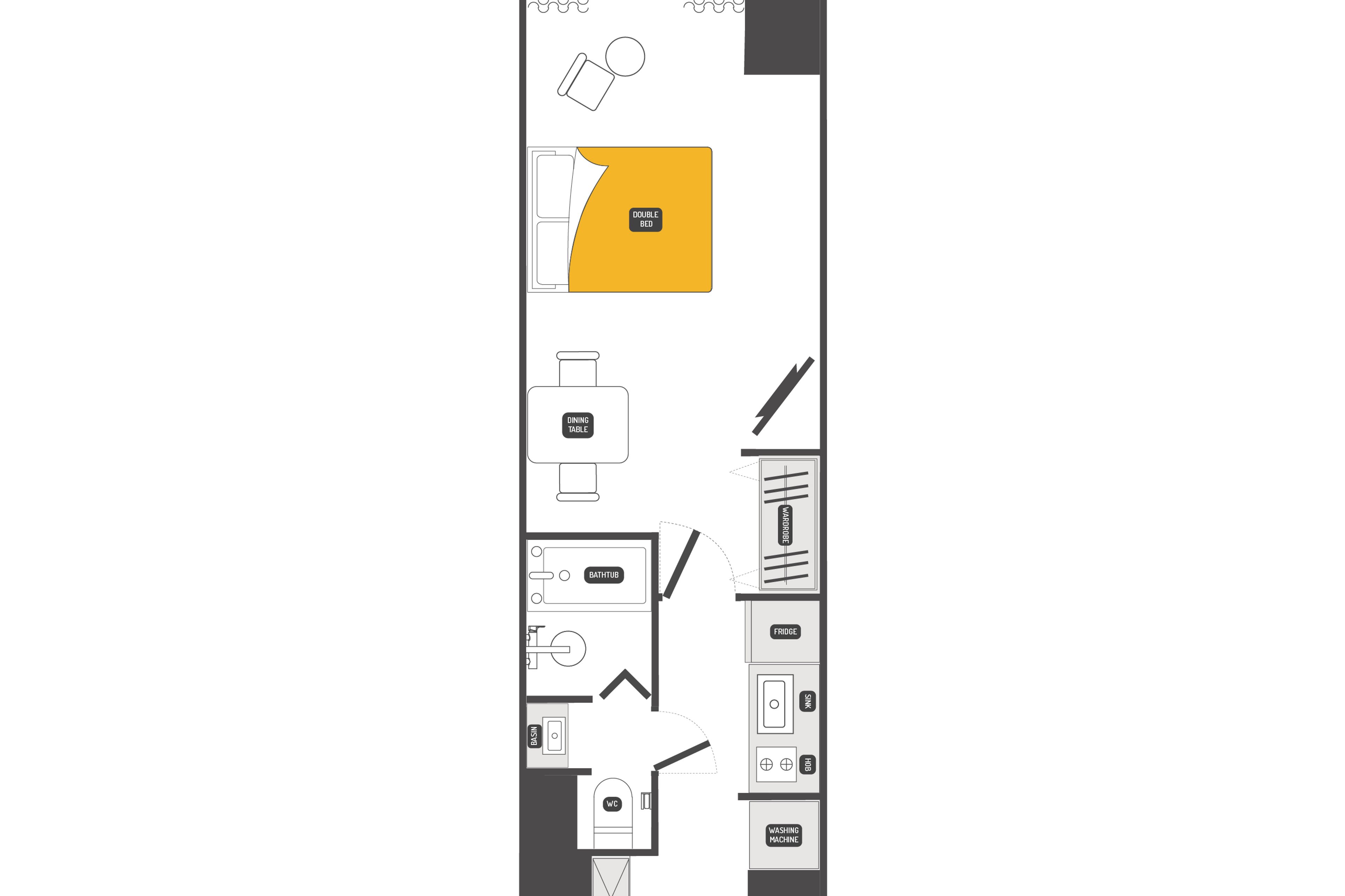 Large Studio（1DK）のイメージ