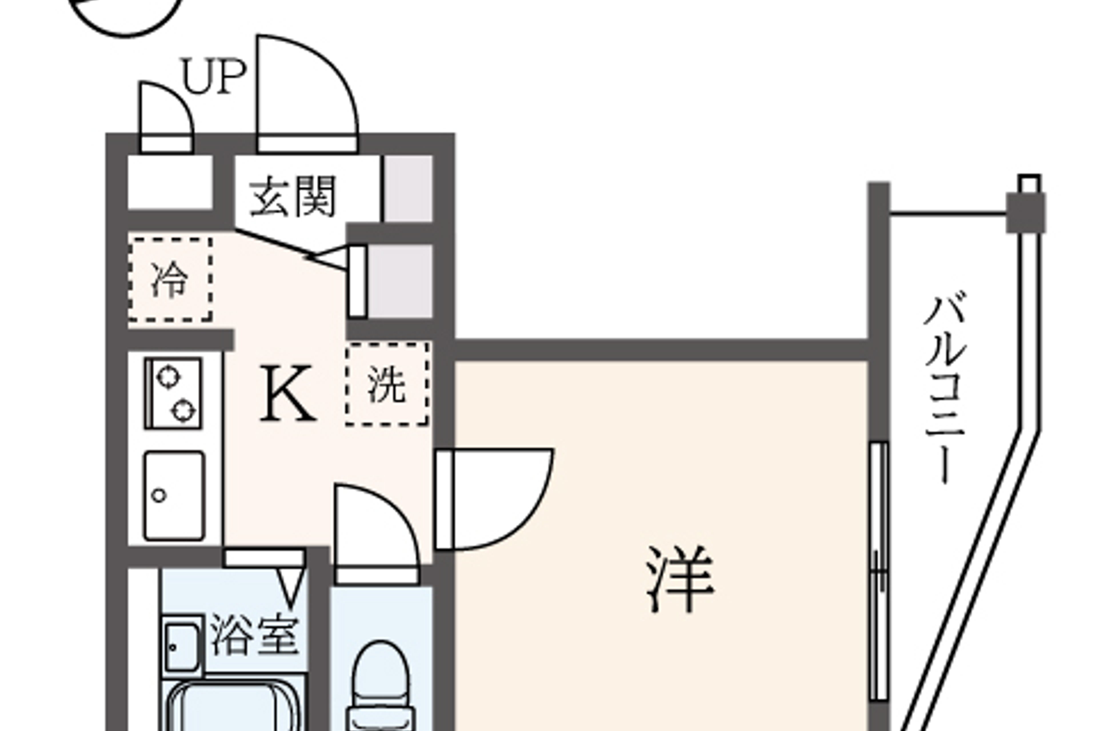 1K(禁煙)のイメージ