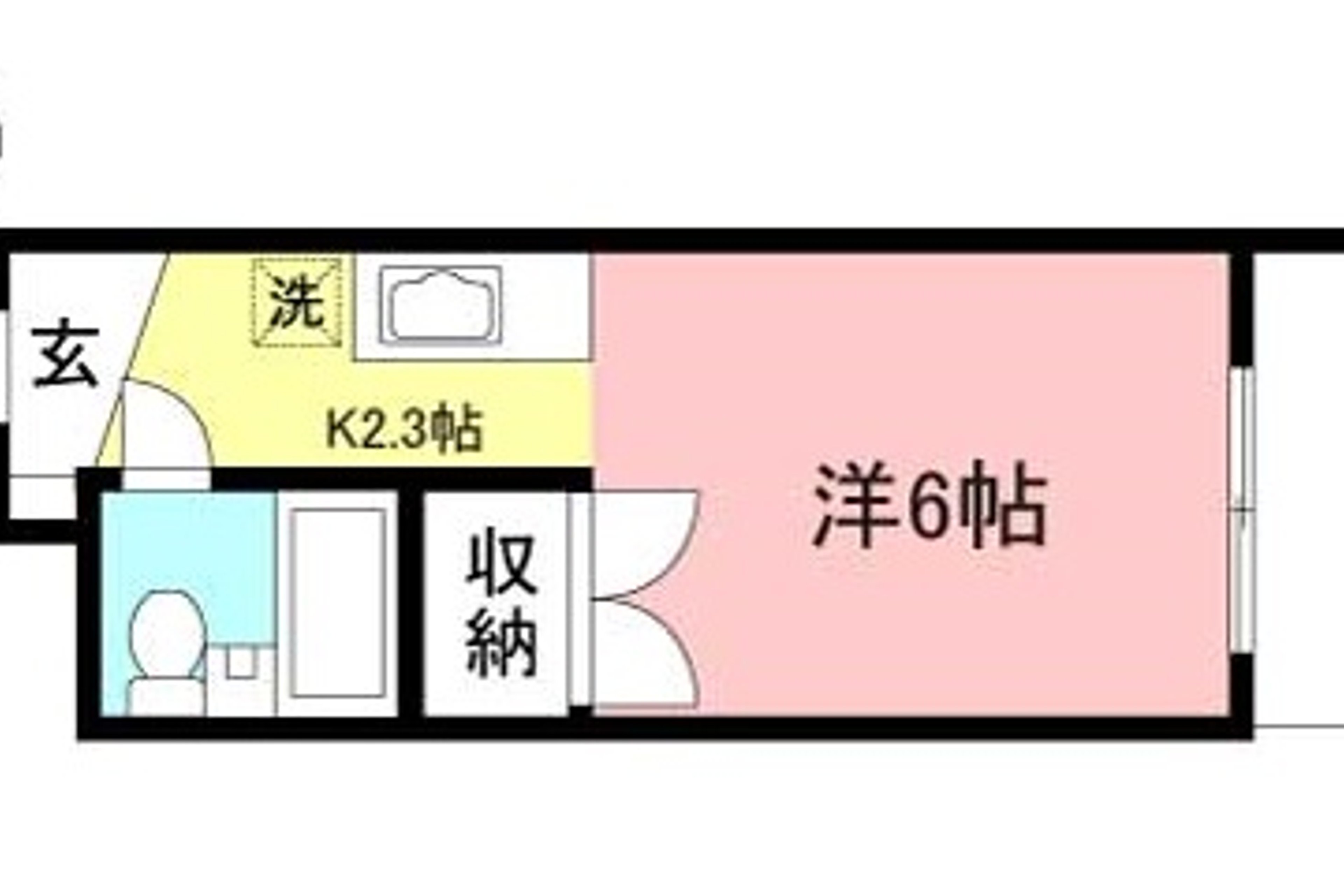 1K（禁煙）のイメージ