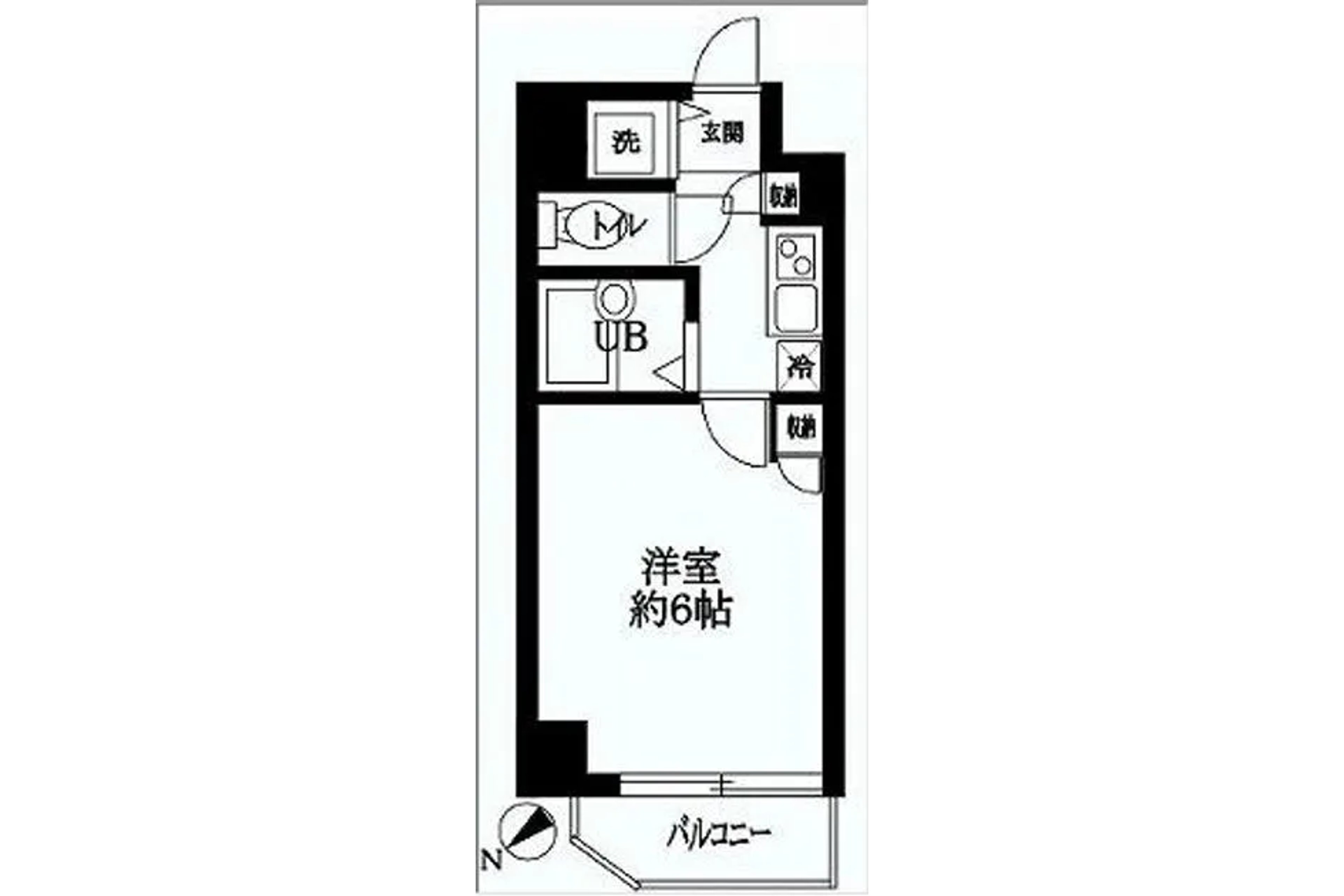 1K（禁煙）のイメージ