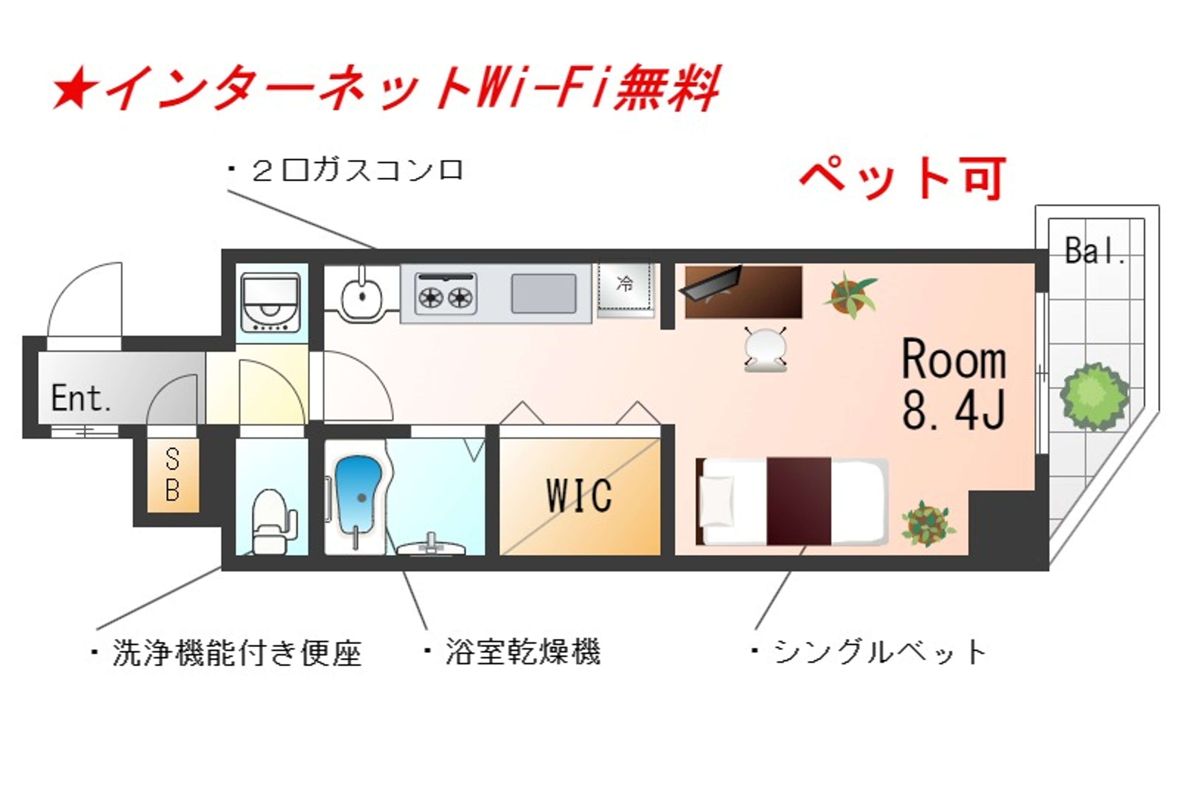 1R(禁煙)のイメージ