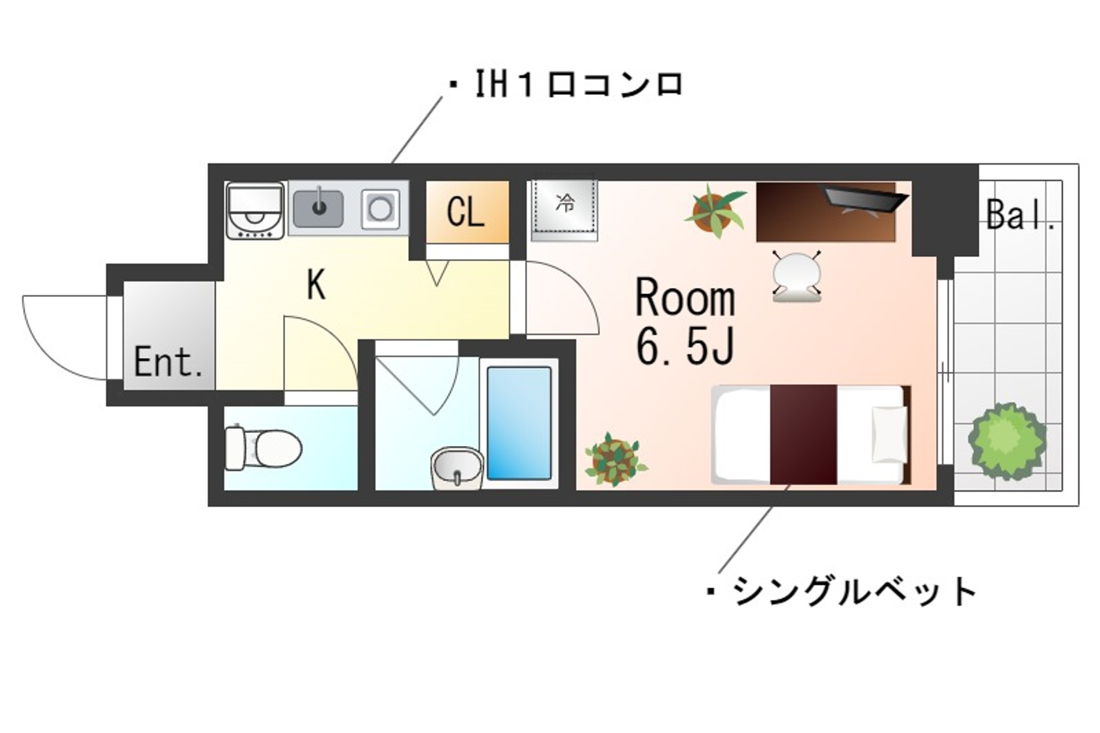 2F（禁煙）のイメージ