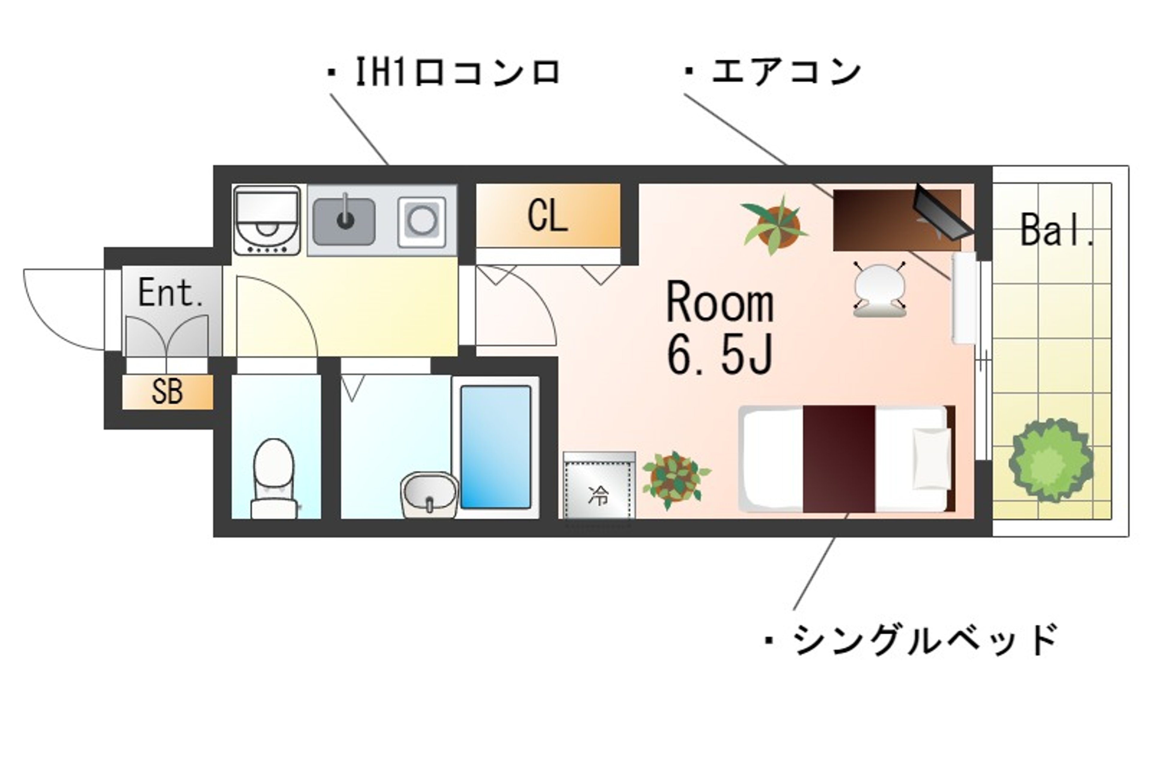 7F（禁煙）のイメージ