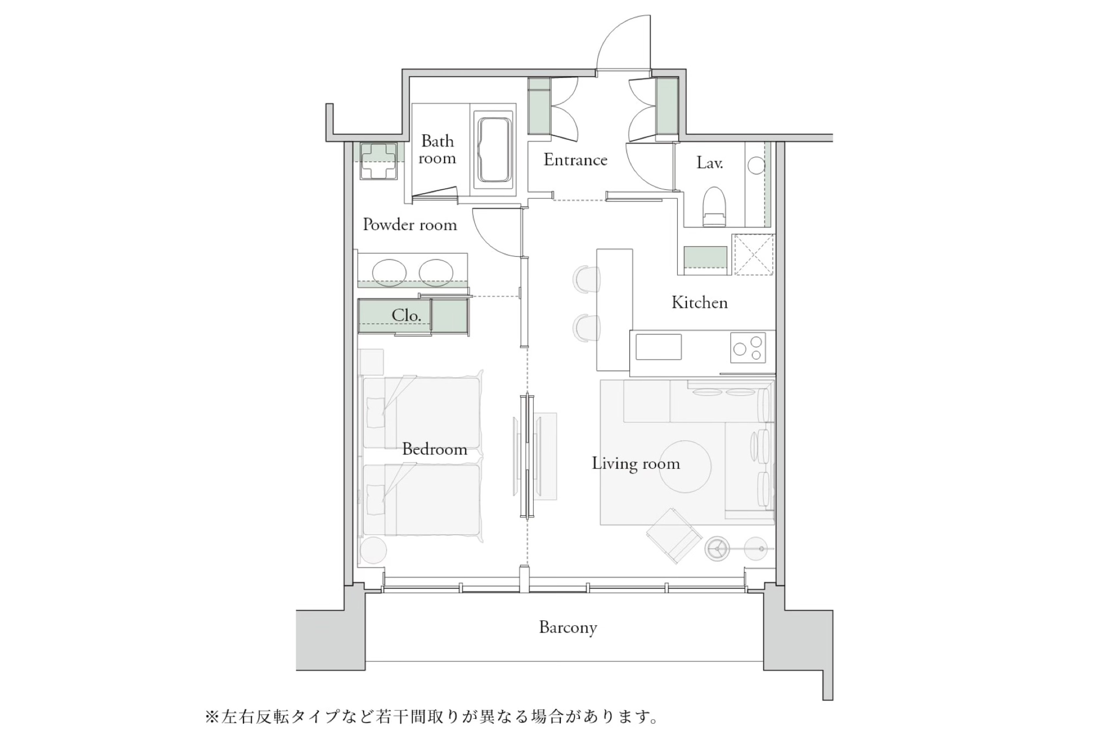 1B-60B(禁煙)のイメージ