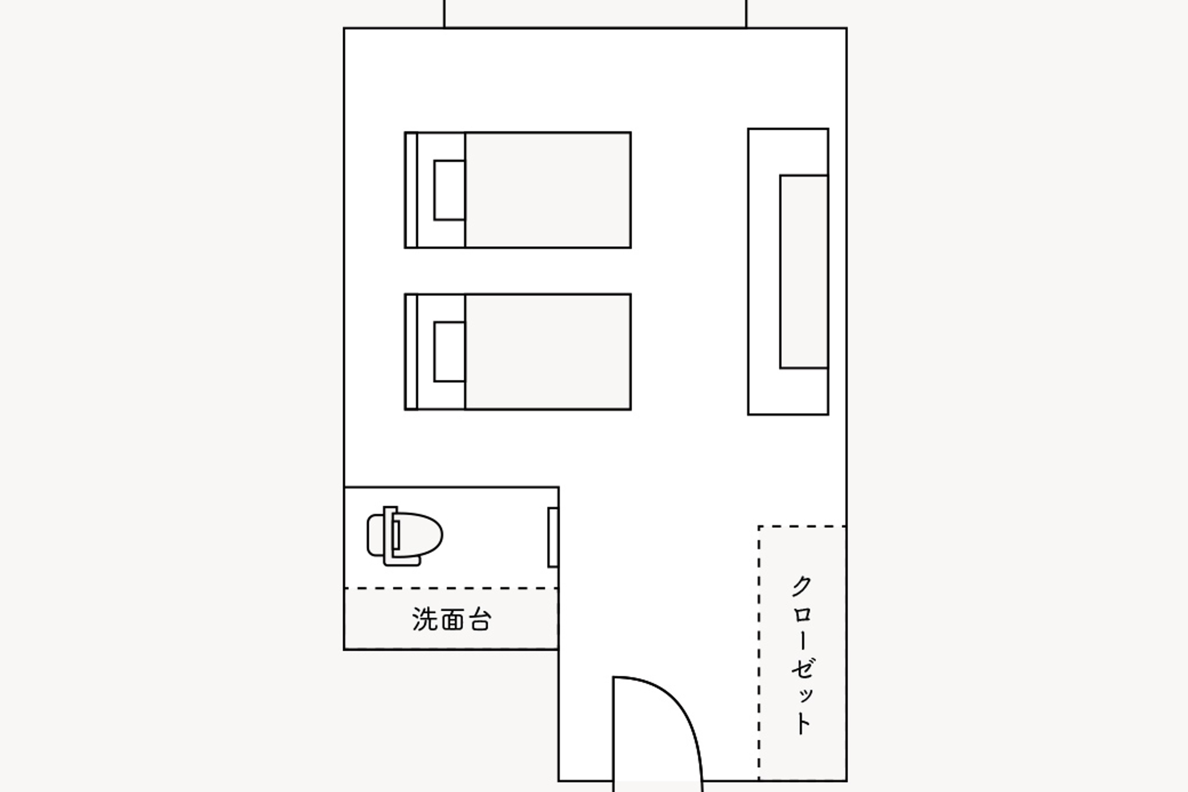 【1名利用】洋室(禁煙)のイメージ
