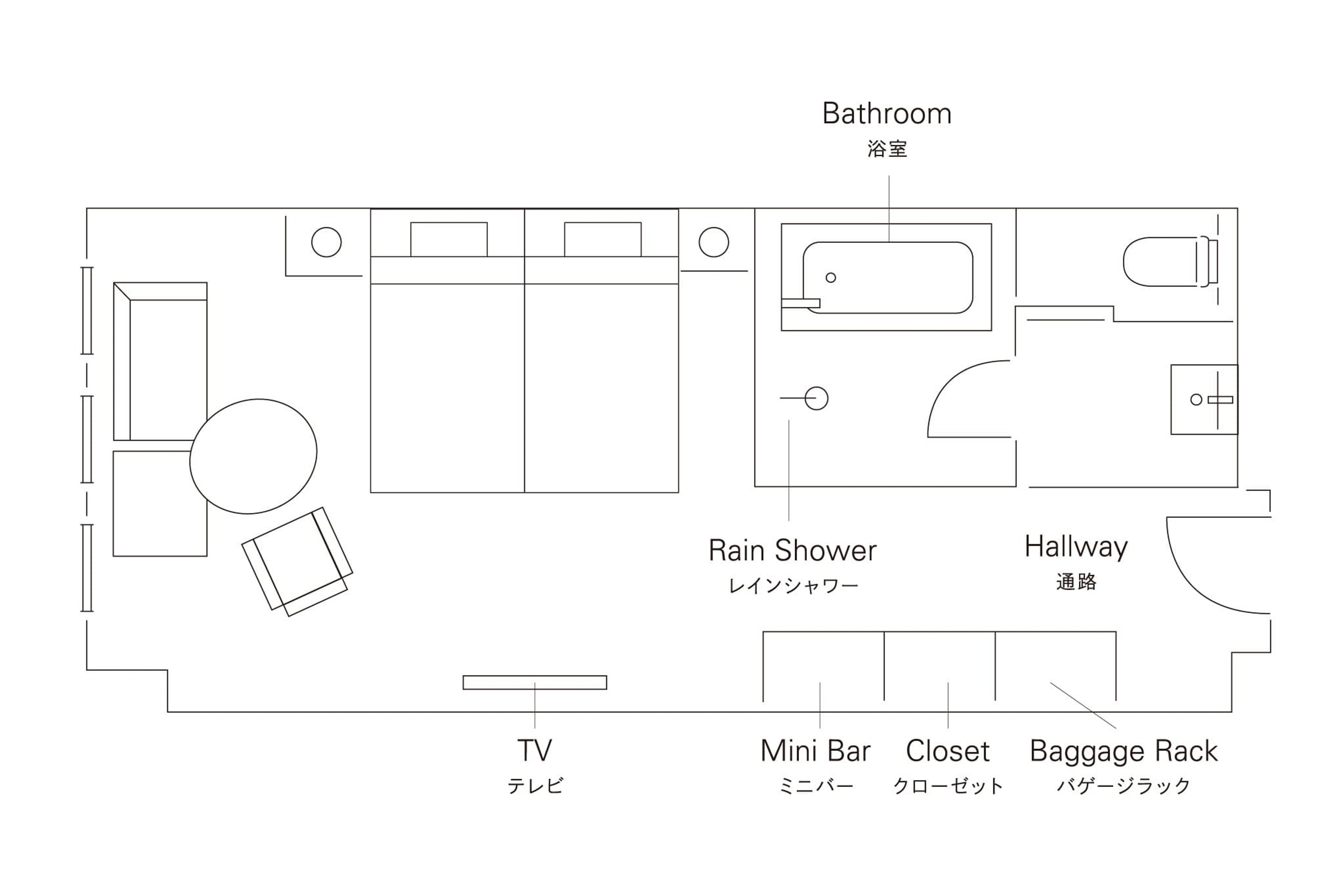 ツイン(禁煙)のイメージ